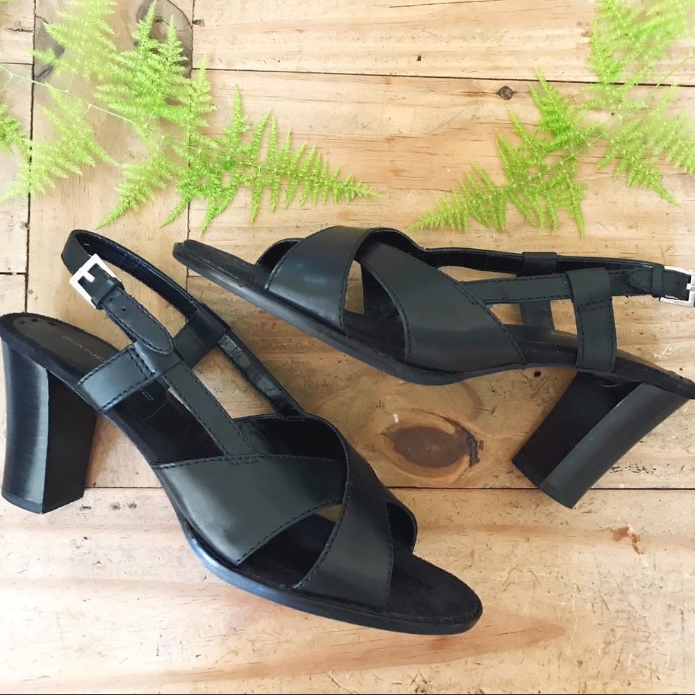Bandolino Strappy Leather Heels